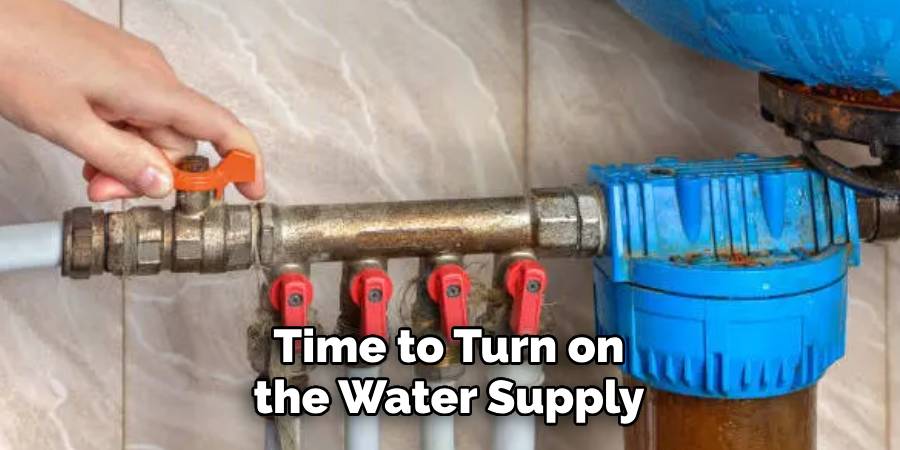Time to Turn on the Water Supply