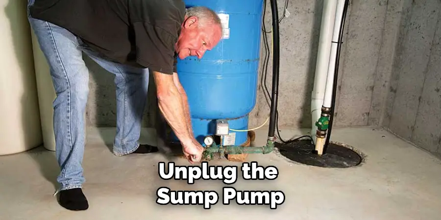 Unplug the Sump Pump