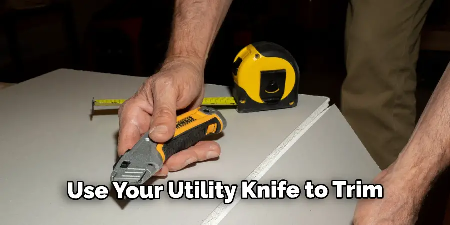 Use Your Utility Knife to Trim