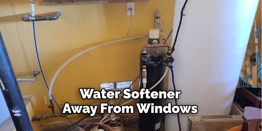 Water Softener Away From Windows