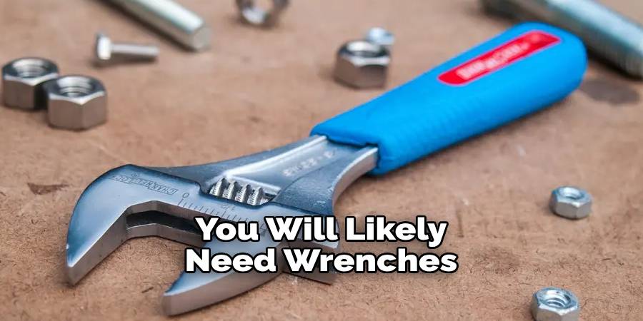 You Will Likely Need Wrenches