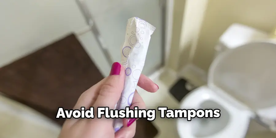 Avoid Flushing Tampons