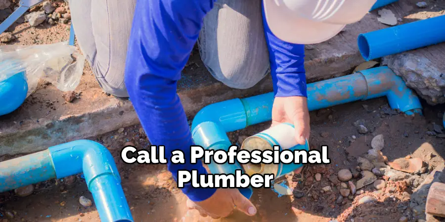 Call a Professional Plumber