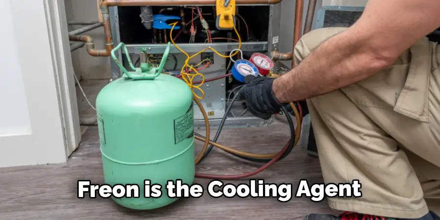 Freon is the cooling agent