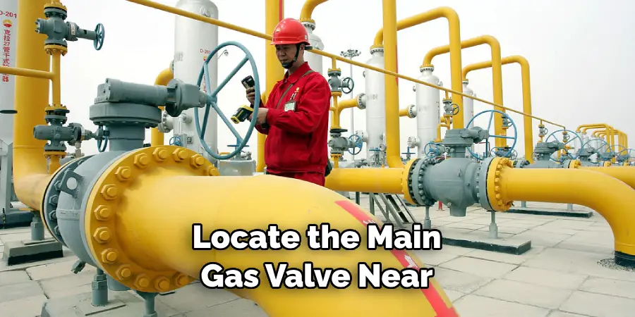 Locate the Main Gas Valve Near