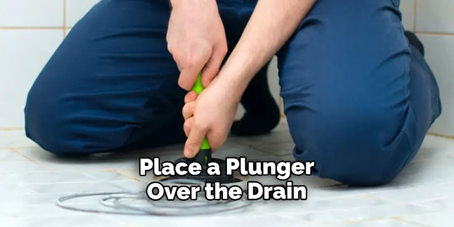 Place a Plunger Over the Drain