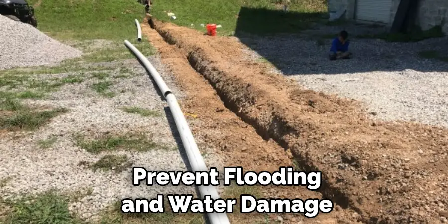  Prevent Flooding
 and Water Damage