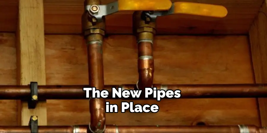 The New Pipes in Place