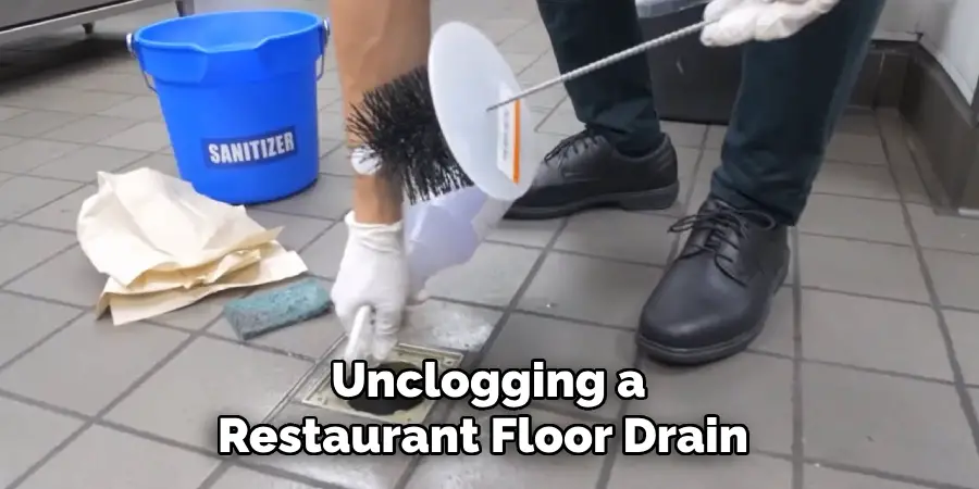 Unclogging a Restaurant Floor Drain 