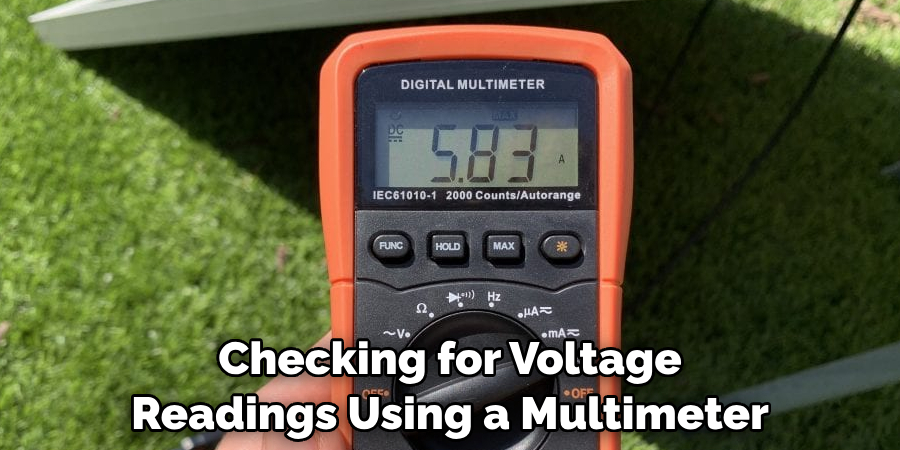 Checking for Voltage Readings Using a Multimeter