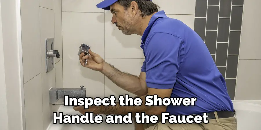 Inspect the Shower Handle and the Faucet