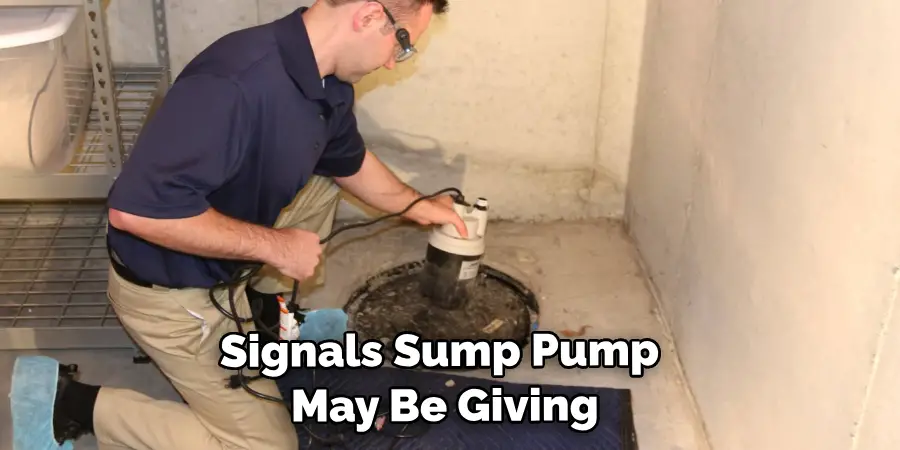 Signals Sump Pump May Be Giving