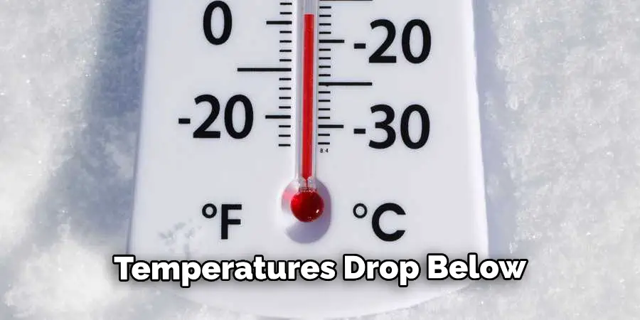 Temperatures Drop Below 