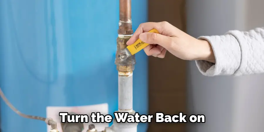 Turn the Water Back on