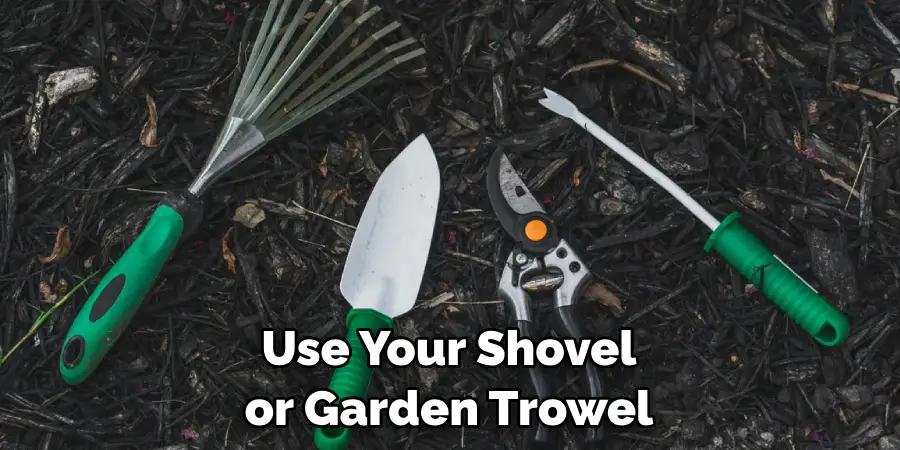 Use Your Shovel or Garden Trowel