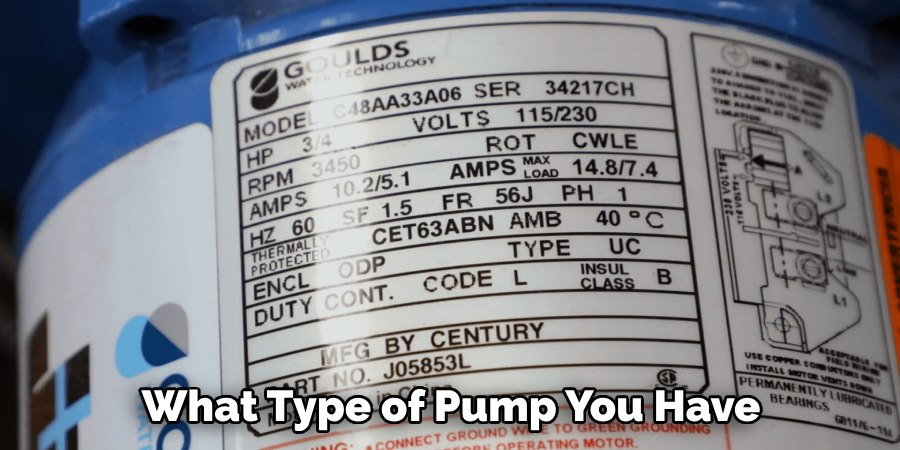 What Type of Pump You Have