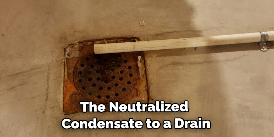 The Neutralized Condensate to a Drain