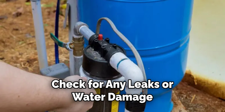 Check for Any Leaks or Water Damage