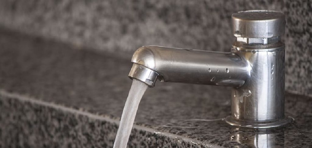 How to Stop Running Water From Tap