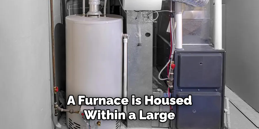 A Furnace is Housed Within a Large