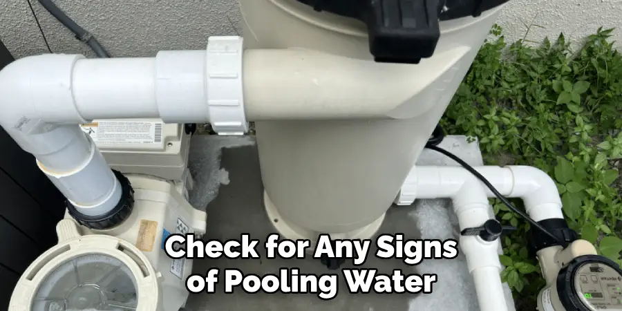 Check for Any Signs of Pooling Water