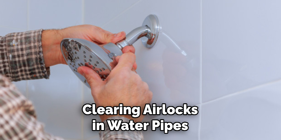 Clearing Airlocks in Water Pipes