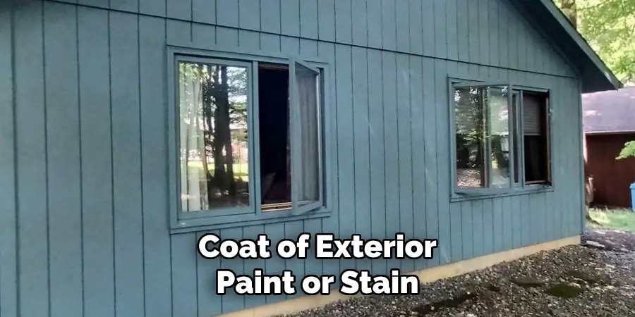 Coat of Exterior Paint or Stain