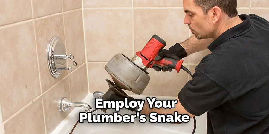 Employ Your Plumber's Snake 