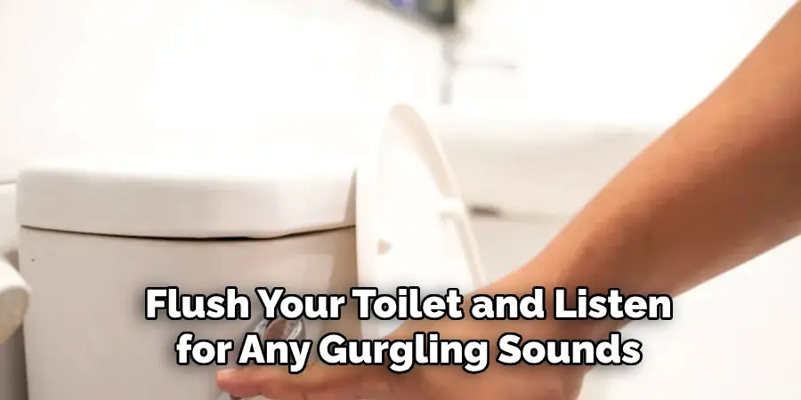 Flush Your Toilet and Listen for Any Gurgling Sounds