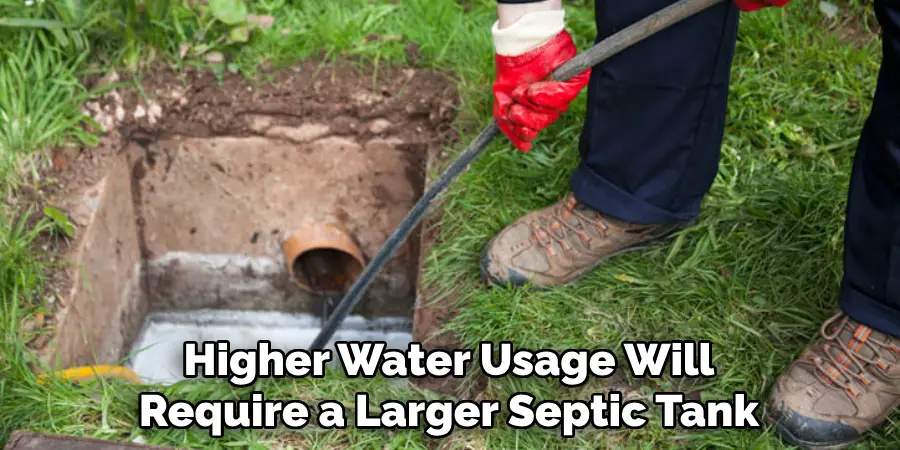 Higher Water Usage Will Require a Larger Septic Tank