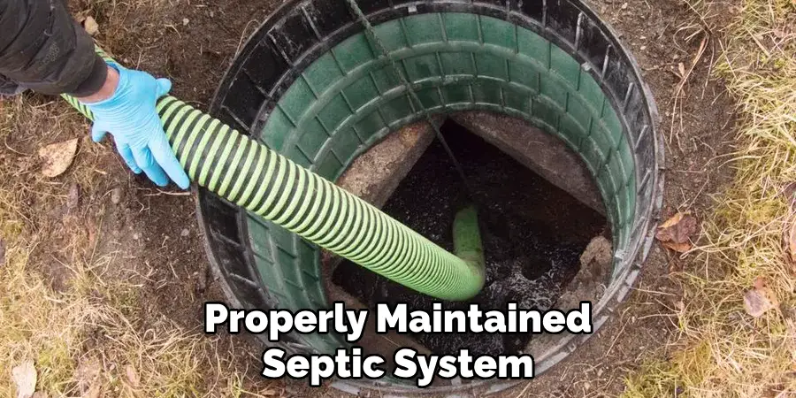 Properly Maintained Septic System