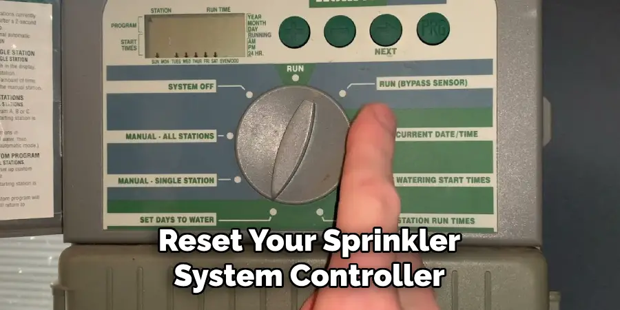 Reset Your Sprinkler System Controller