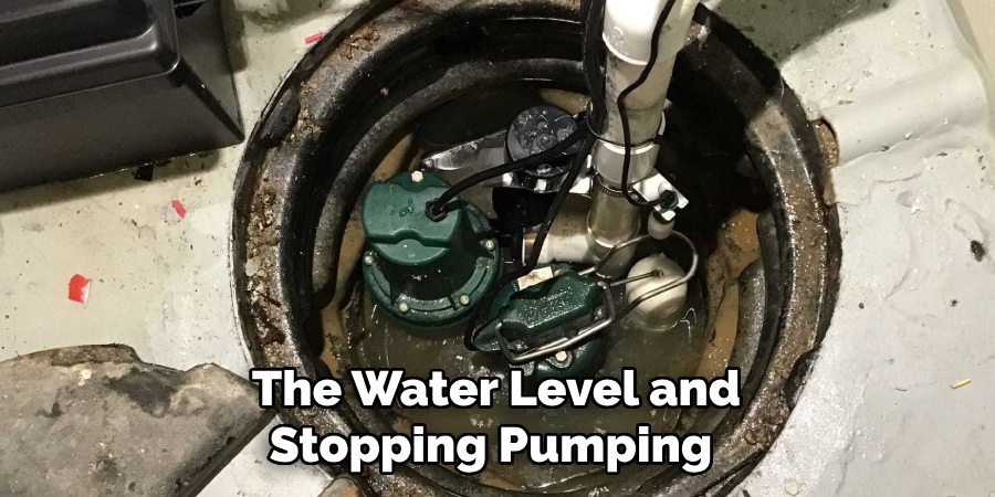 The Water Level and Stopping Pumping 