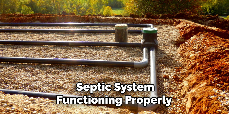 Septic System Functioning Properly 