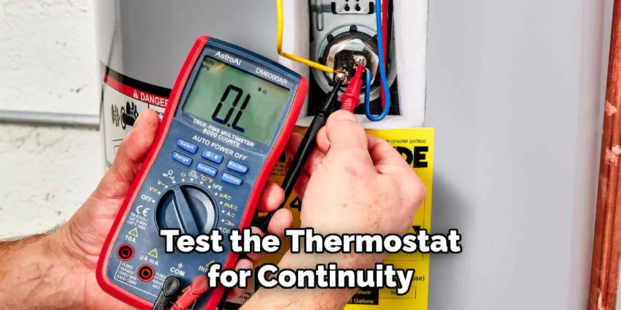 Test the Thermostat for Continuity