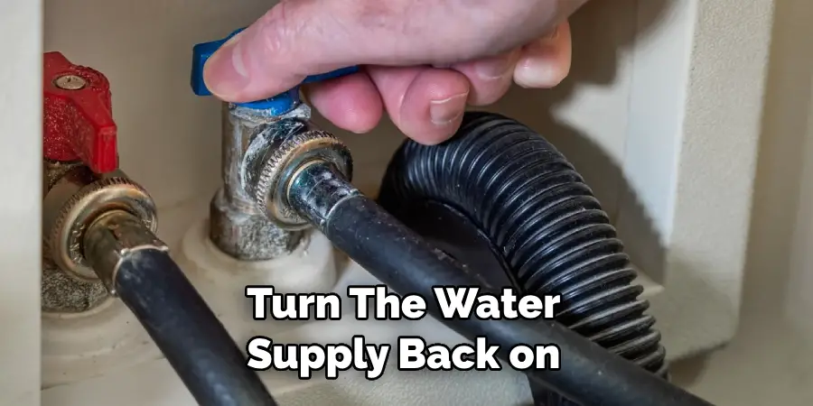 Turn the Water Supply Back on