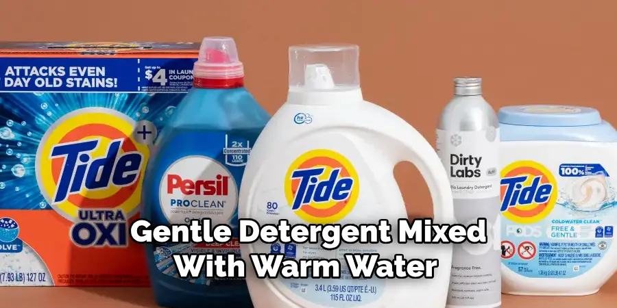 Gentle Detergent Mixed With Warm Water 