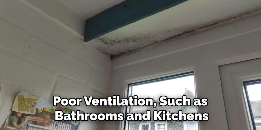 Poor Ventilation, Such as 
Bathrooms and Kitchens