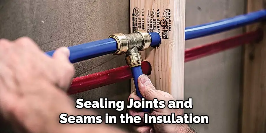 Sealing Joints and
Seams in the Insulation