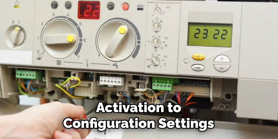 Activation to
Configuration Settings