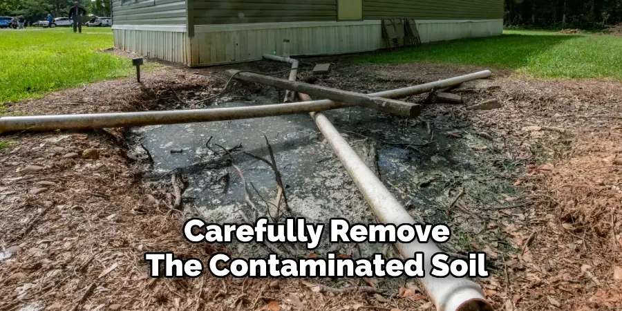 Carefully Remove
The Contaminated Soil