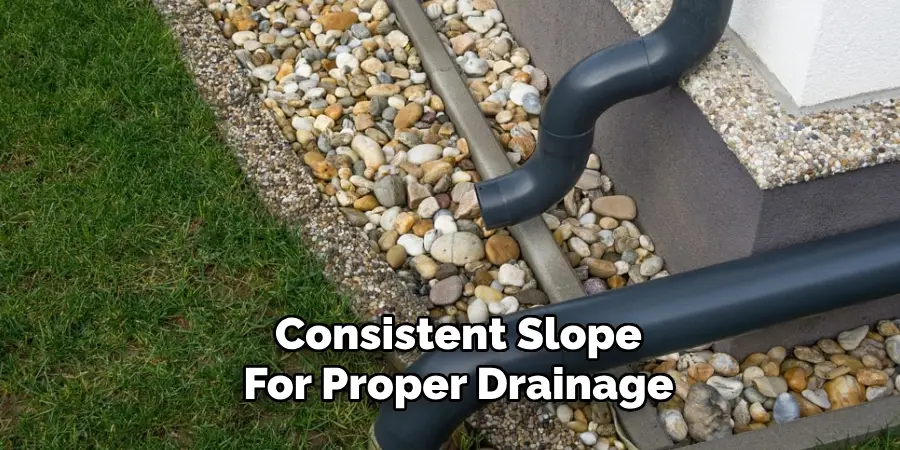 Consistent Slope
For Proper Drainage