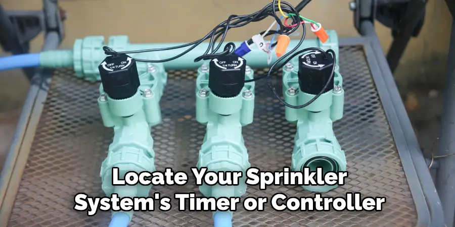 Locate Your Sprinkler
System's Timer or Controller