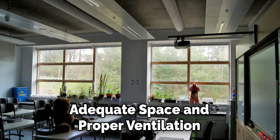 Adequate Space and
Proper Ventilation