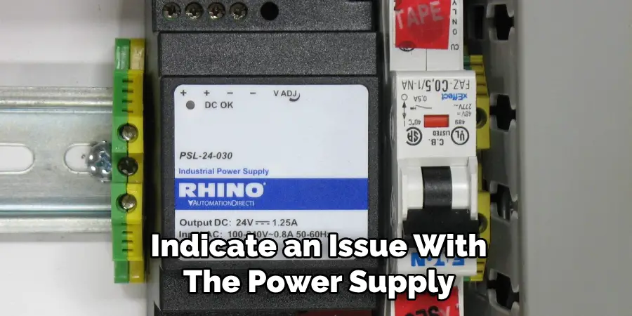 Indicate an Issue With
The Power Supply