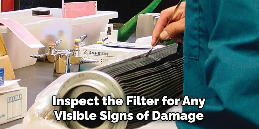 Inspect the Filter for Any Visible Signs of Damage