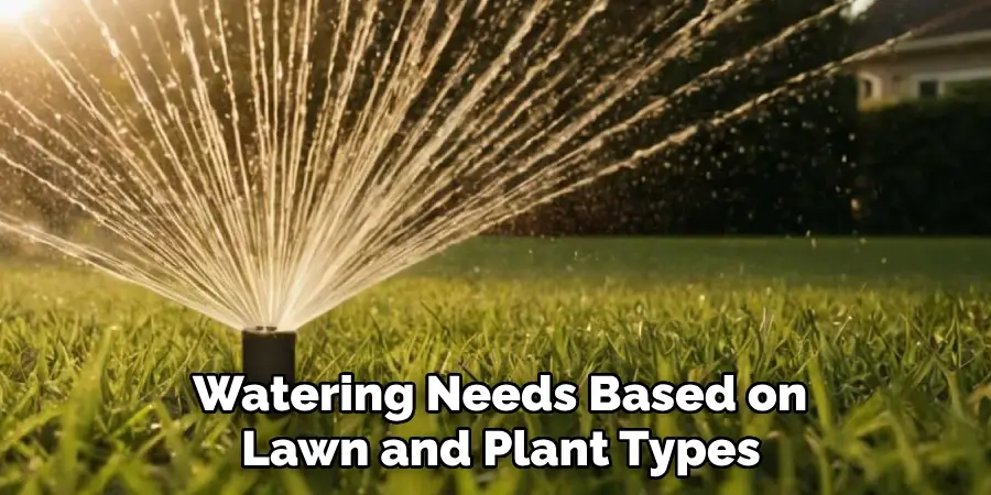 Watering Needs Based on Lawn and Plant Types