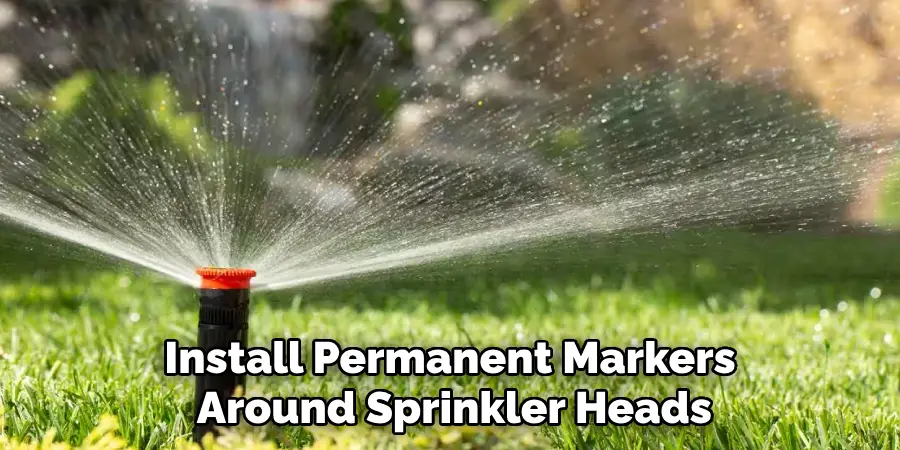 Install Permanent Markers Around Sprinkler Heads