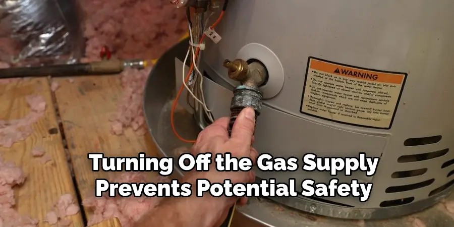 Turning Off the Gas Supply
Prevents Potential Safety