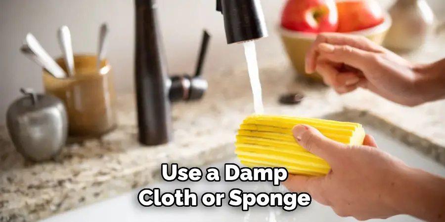 Use a Damp
Cloth or Sponge